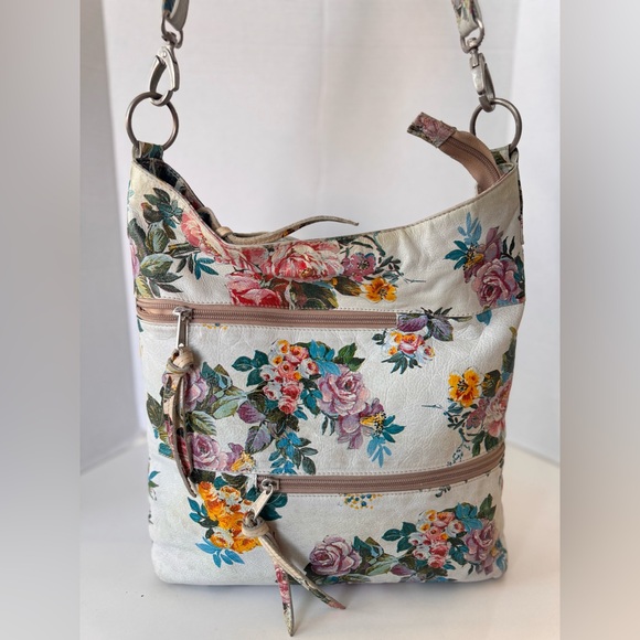 LATICO Ny Floral Boho Zipper Crossbody Shoulder Bag Purse - Picture 2 of 10